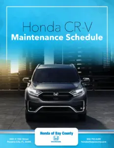 2021 Honda Cr-v Maintenance Schedule thumbnail