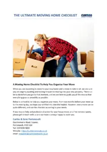 MOVING HOME CHECKLIST thumbnail