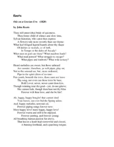Ode On A Grecian Urn thumbnail