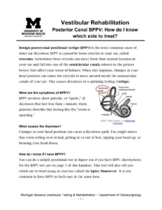 Posterior Canal BPPV: How do I know which side to treat? thumbnail