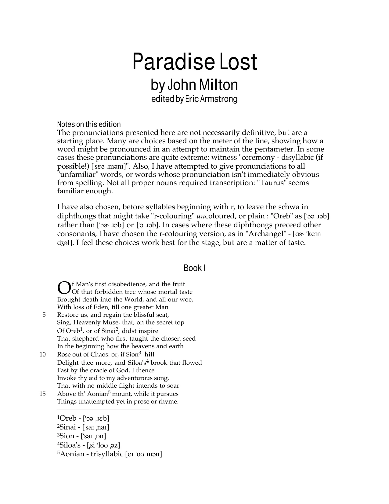 Paradise Lost | PDF | Chesser Resources