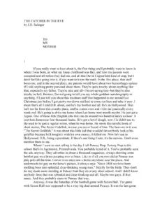 The Catcher in The Rye PDF thumbnail