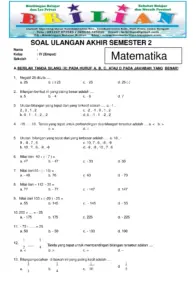 Soal UAS Matematika Kelas 4 SD Semester 2 Dan Kunci Jawaban (Salinan) thumbnail