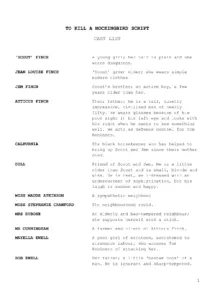 TO KILL A MOCKINGBIRD SCRIPT thumbnail