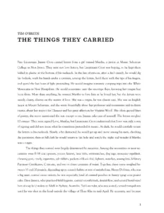 The Things They Carried thumbnail