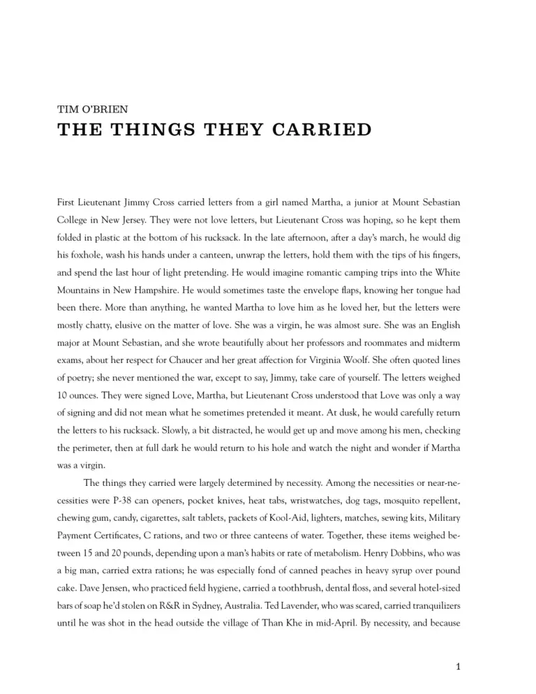 The-Things-They-Carried-Chapter-1-OBrien-Tim_page_1