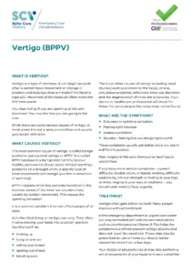 Vertigo (BPPV) thumbnail
