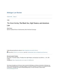 The Great Gatsby, The Black Sox thumbnail