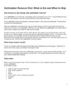 Gallbladder Removal Diet: What to Eat and What to Skip thumbnail