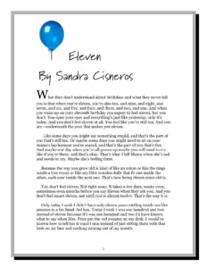 Eleven Sandra Cisneros thumbnail