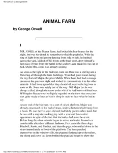 Animal Farm by George Orwell thumbnail