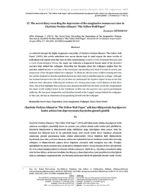 Thumbnail for Charlotte Perkins Gilman’ın “The Yellow Wall Paper”