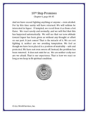 Thumbnail for 10th Step Promises - AA