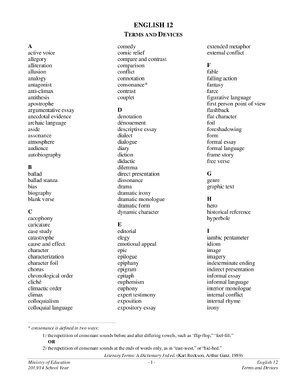 Thumbnail for 13 Literary Terms