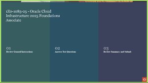 1Z0 1085 25 Oracle Cloud Infrastructure 2025 Foundations Associate thumbnail