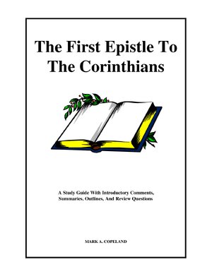 Thumbnail for 1st Corinthians Study Guide