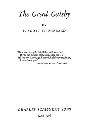 Thumbnail for Great Gatsby