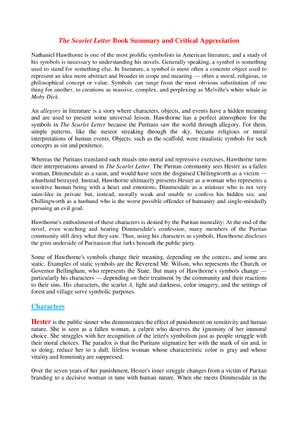 Thumbnail for The Scarlet Letter Book Summary and Critical Appreciation