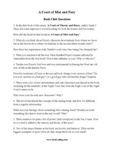 A Court Of Mist And Fury Book Club Questions thumbnail