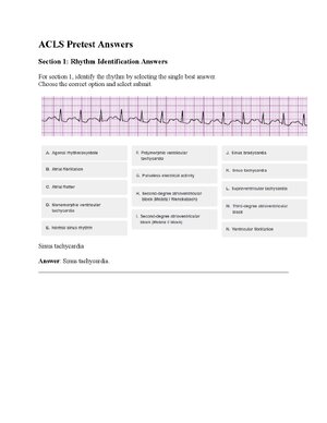 Thumbnail for ACLS Pretest Answers 2024