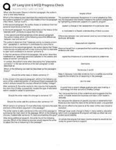 AP Lang Unit 6 MCQ Progress Check thumbnail