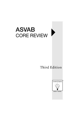Thumbnail for ASVAB Core Review 3rd Edition
