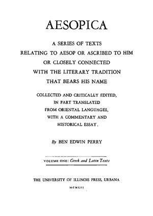 Thumbnail for Aesopica