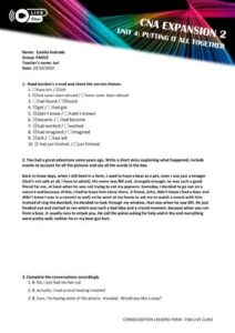 Camila Andrade CNA Live Class Pre Advanced 2 CNA Expansion 2 Activity Book Unit 4 thumbnail