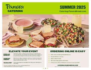 Panera Catering Menu thumbnail