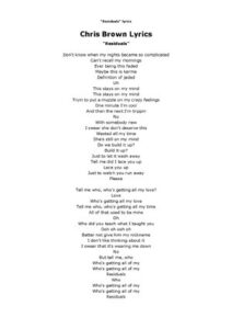 Chris Brown Residuals Lyrics thumbnail