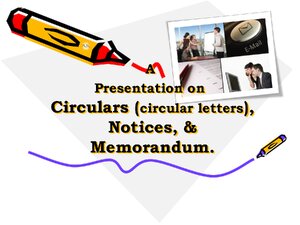 Circulars, Notices, & Memorandum thumbnail