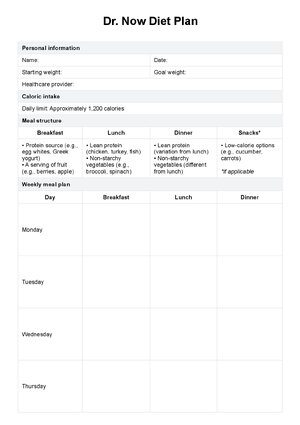Thumbnail for DR Now Diet Plan