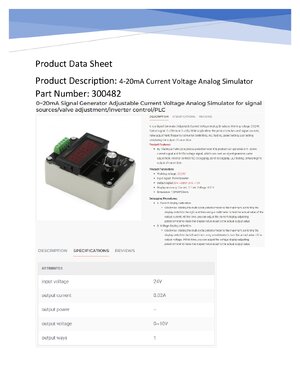 Thumbnail for Drok Signal Generator For Pressure And Level