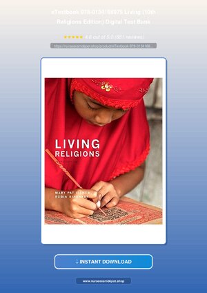 Thumbnail for ETextbook 9780134168975 Living Religions 10th Edition Digital Test Bank