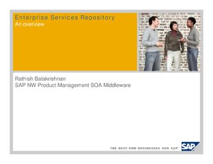 Enterprise Services Repository An Overview thumbnail