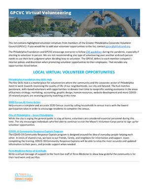 Thumbnail for Free Hospital Volunteering Opportunities Guide PDF Philadelphia​