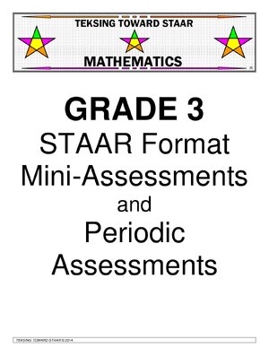 Thumbnail for Grade 3 Staar Format Mini Periodic Assessments