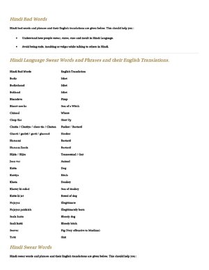 Thumbnail for Hindi Bad Words