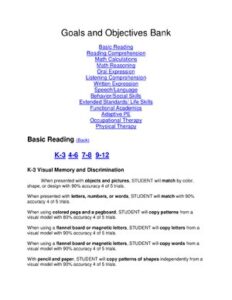 IEP Goal Bank thumbnail