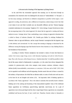 Thumbnail for Importance Of Being Earnest