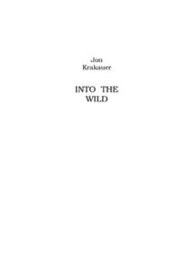 Into The Wild Jon Krakauer thumbnail