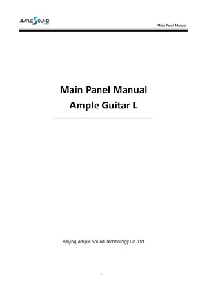 Thumbnail for Main Panel Manual AGL
