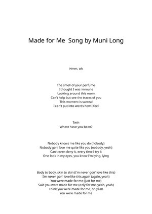 Thumbnail for Muni Long Made For Me Lyrics