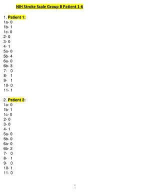 Thumbnail for Nihss Group B Answers