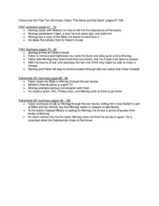 Fahrenheit 451 Summary Notes of Page no 67 -106 thumbnail