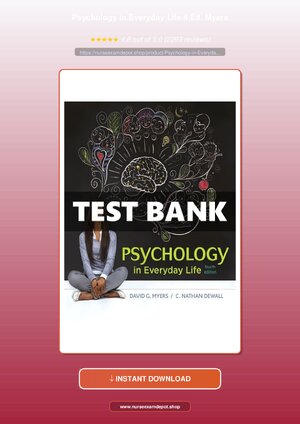 Thumbnail for Psychology In Everyday Life 4 Ed Myers