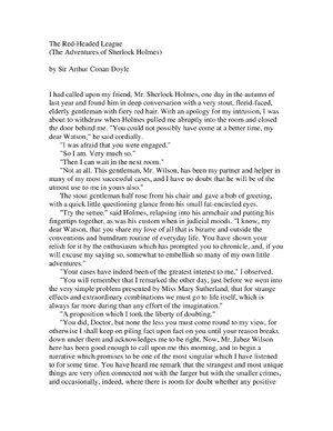 Thumbnail for The Red-Headed League