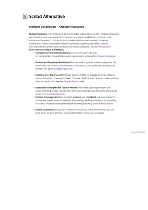 Thumbnail for Scribd Alternative