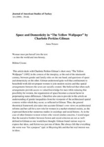 Space and Domesticity in “The Yellow Wallpaper” thumbnail