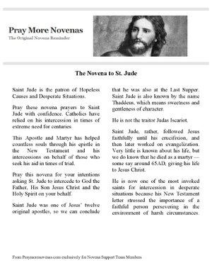 Thumbnail for ST Jude Novena Prayer 9 Days